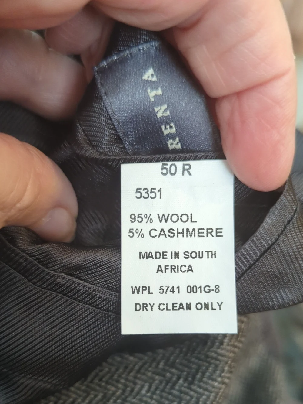 Vtg Oscar de la Renta Gray Herringbone Two-Button Sport Coat Wool Blend Sz 50R